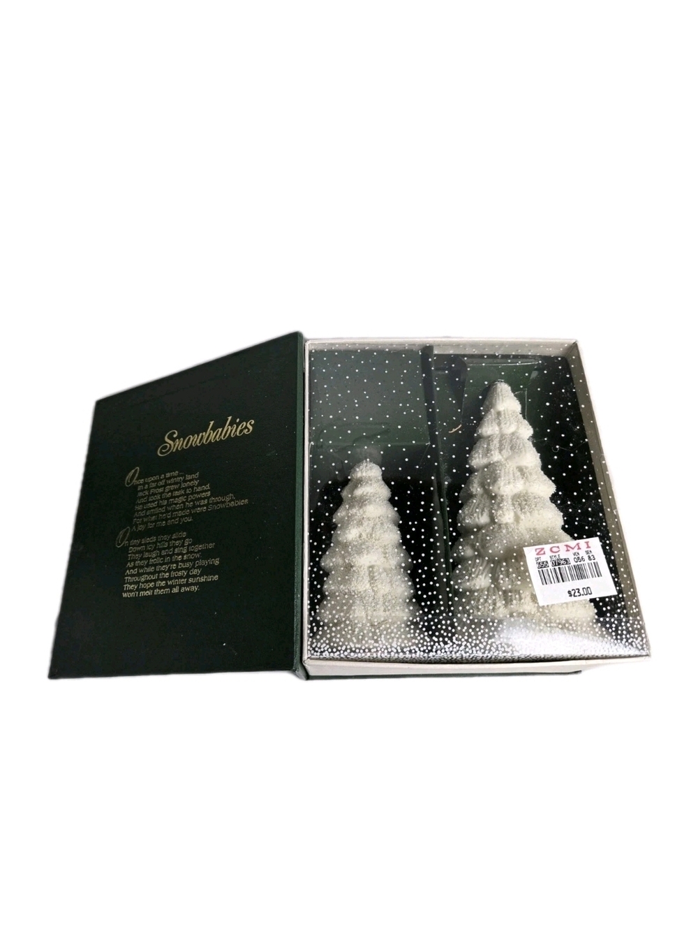 Dept 56 SNOWBABIES Winter Tales FROSTY FOREST Set Of 2 Trees NEW IN BOX (7963-4)